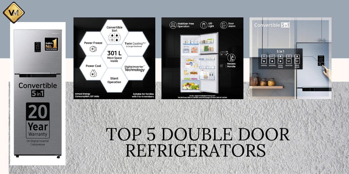 Top 5 Double Door Refrigerator in India Under 35000