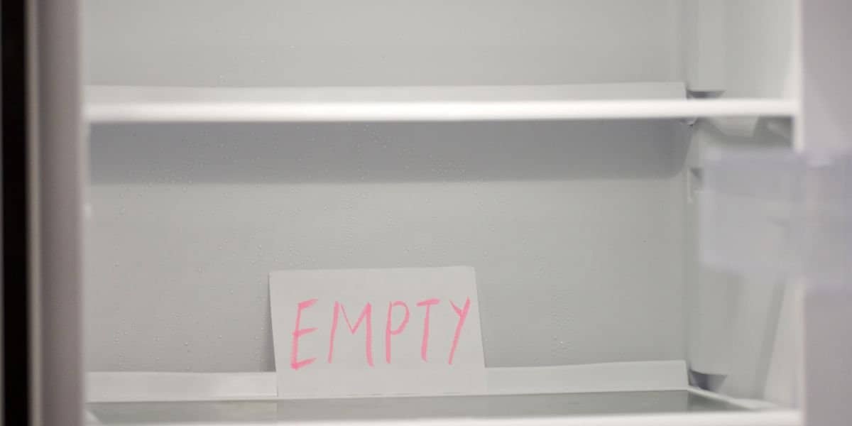 Empty The Refrigerator-How To Clean a Smelly Refrigerator