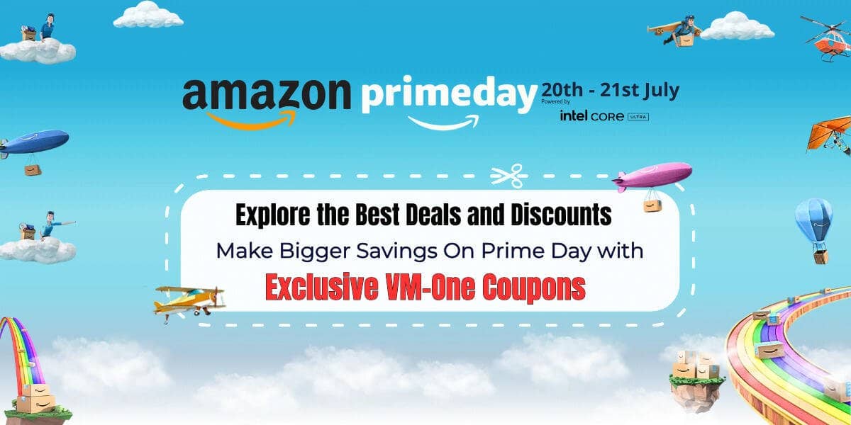 100% Exclusive VM-One Coupons Avail Additional Discounts on Prime Day 2024