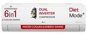 LG 1 Ton 4 Star DUAL Inverter Split AC (US-Q13JNYE)