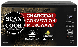 LG Charcoal 32L Convection Microwave (MJEN326UIW)