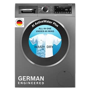 Bosch 10.5/6 KG Inverter Fully Automatic Front Load Washer Dryer with LED TOUCH DISPLAY (WNA2E4U1IN,Cast Iron Grey)
