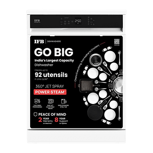 IFB 14 Place Settings 70 degree Hot wash Dishwasher (NEPTUNE FX14)