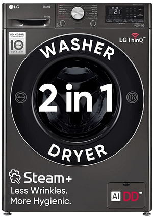LG Front Load Fully Automatic Washer Dryer (FHD1107STB)