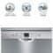 Bosch 13 Place Settings Dishwasher (SMS66GI01I, Silver Inox)