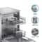 Bosch 13 Place Settings Dishwasher (SMS66GI01I, Silver Inox)